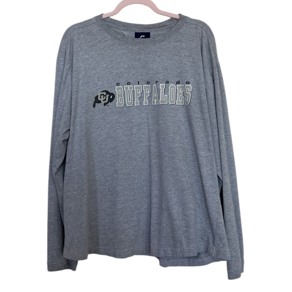 Pro Player T Shirt Women’s  Size Large L Colorado Buffaloes CU Gray‎ Long Sleeve